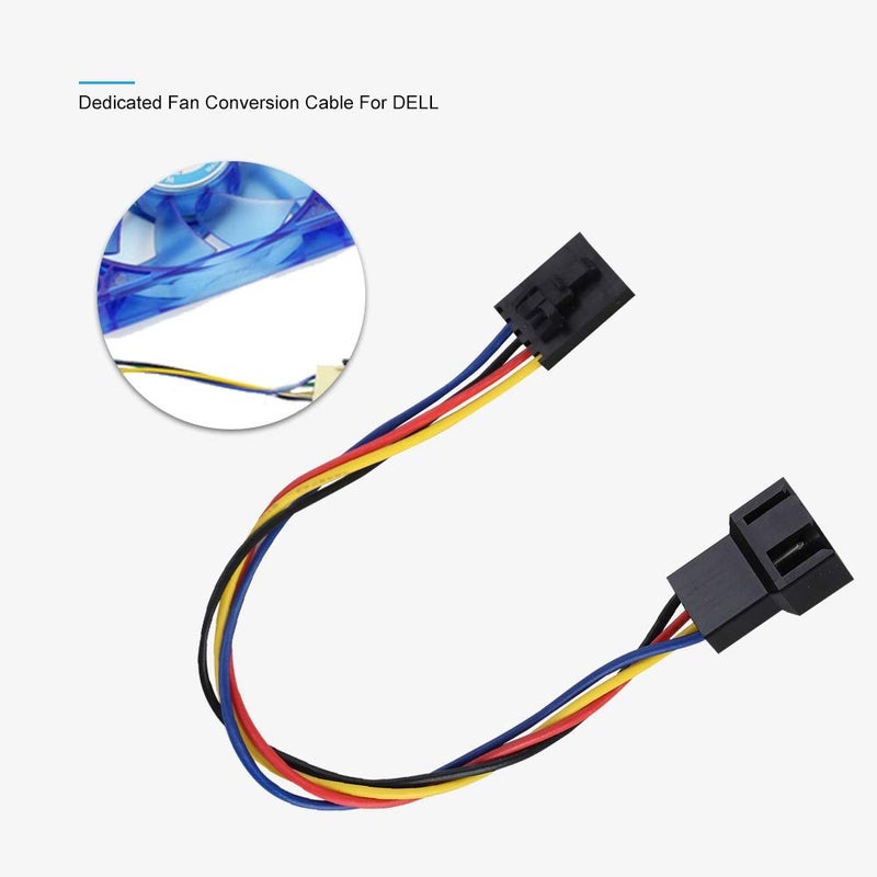 fosa 5Pcs 5Pin to 4Pin Adapter Cable Fan Connector Adapter Converter Extension Cable Cord for Dedicated Fans - Image 2